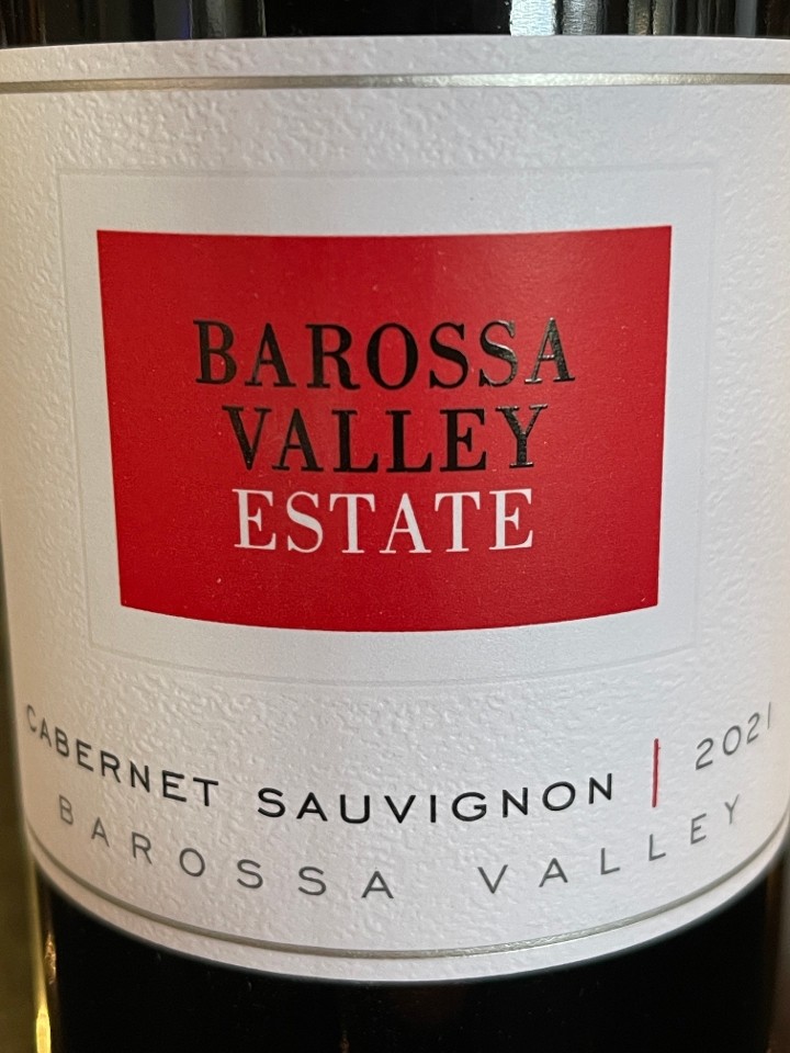 ***Barossa Valley Estate Cabernet Sauvignon, 2021, Barossa, Australia