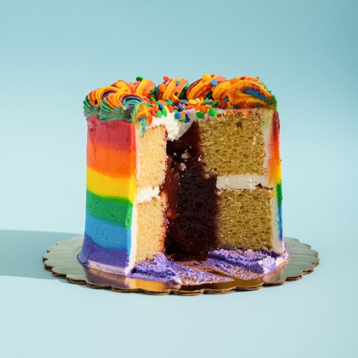 RAINBOW PRIDE DOUGHNUT CAKE