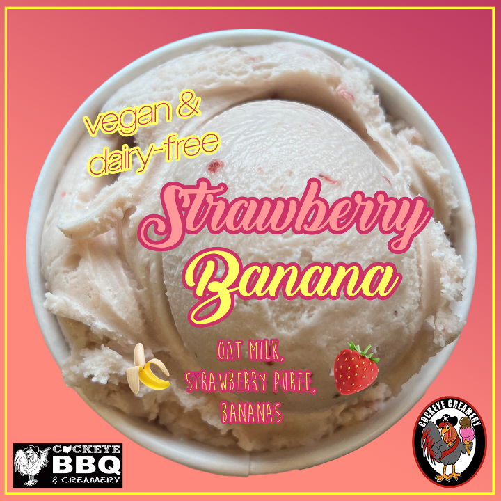 (Vegan/Dairy-free) Strawberry Banana