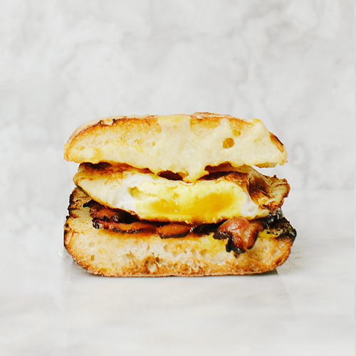 1/2 Bacon, Egg & Cheese Sandwich