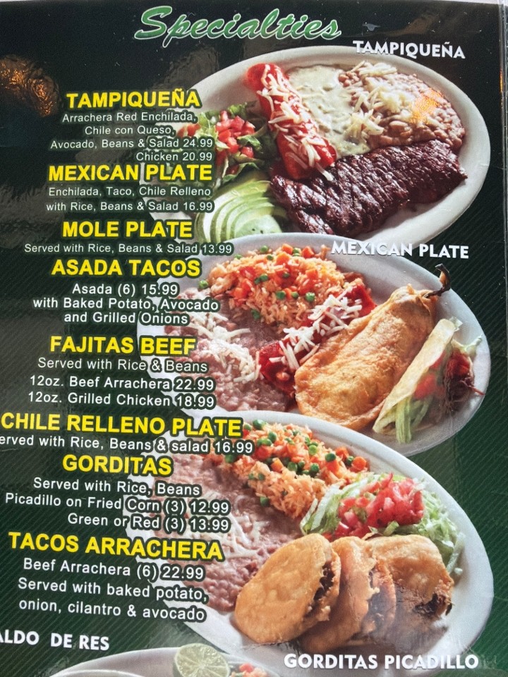 Frontera Mexican Restaurant — EM 1613 N Zaragoza Suite 203-204
