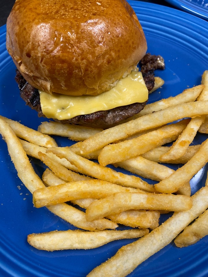 K-Cheese Burger & Fries