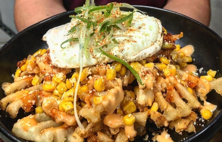 Loaded Kimchi Fries