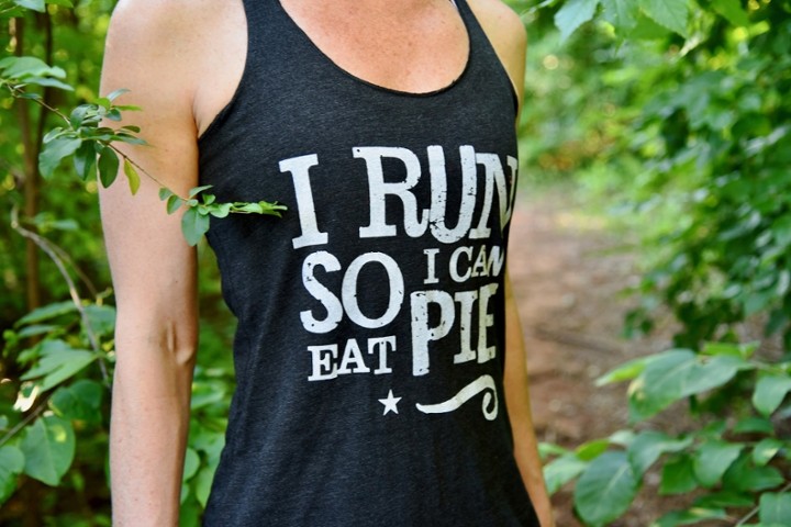 "I Run So I Can Eat Pie" Tank Top