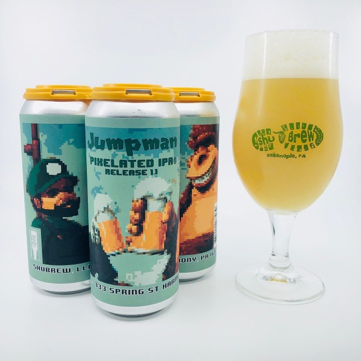 4-Pack Jumpman Pixelated IPA 16 oz Cans