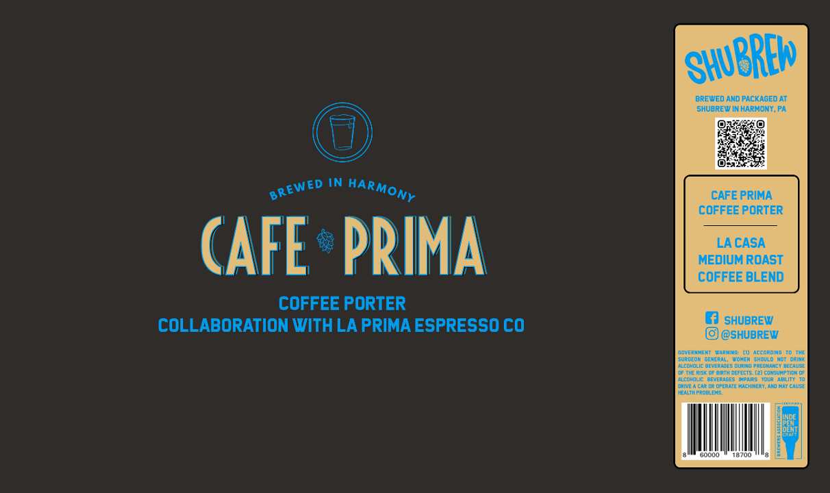4-Pack Cafe Prima Coffee Porter