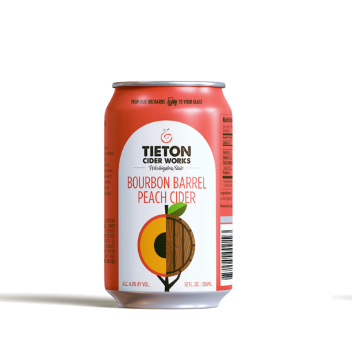 Tieton Bourbon Barrel Peach Can