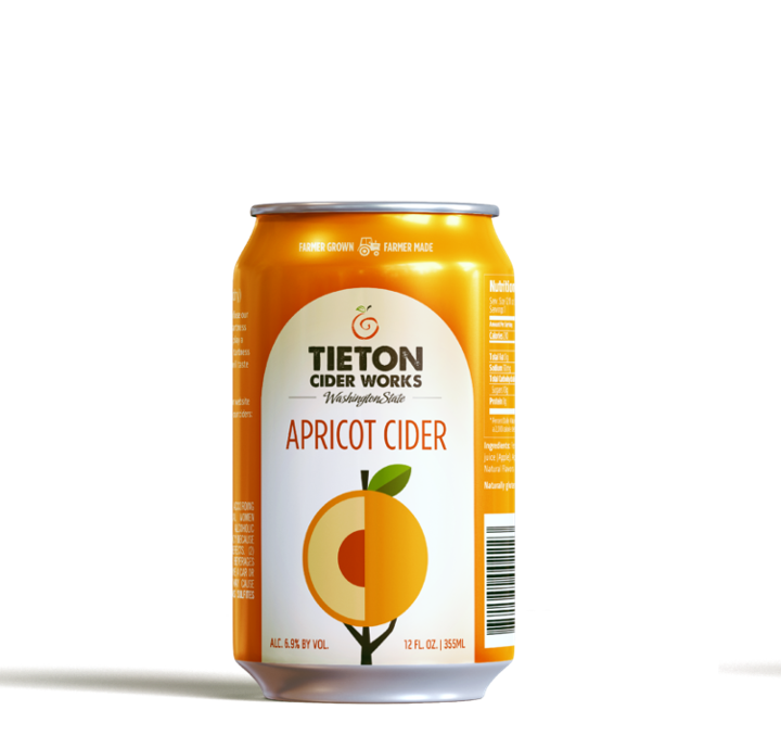 Tieton Apricot Cider Can