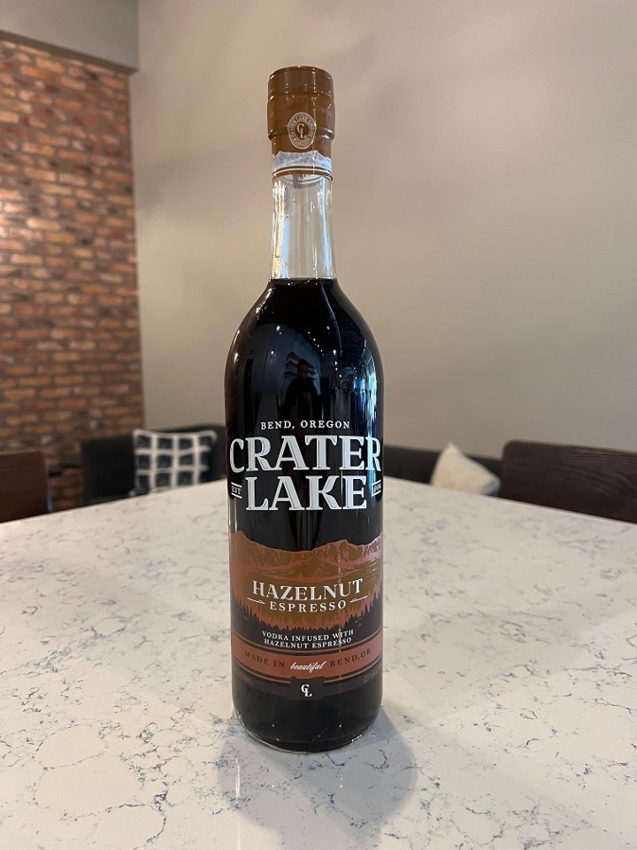 Crater Lake Hazelnut Coffee Liquer (750mL)
