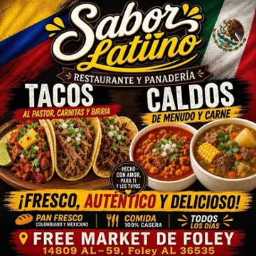 Sabor Latino (restaurante y panadería) 14809 Alabama 59