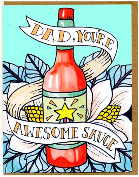 Dad You're Awesomesauce Card