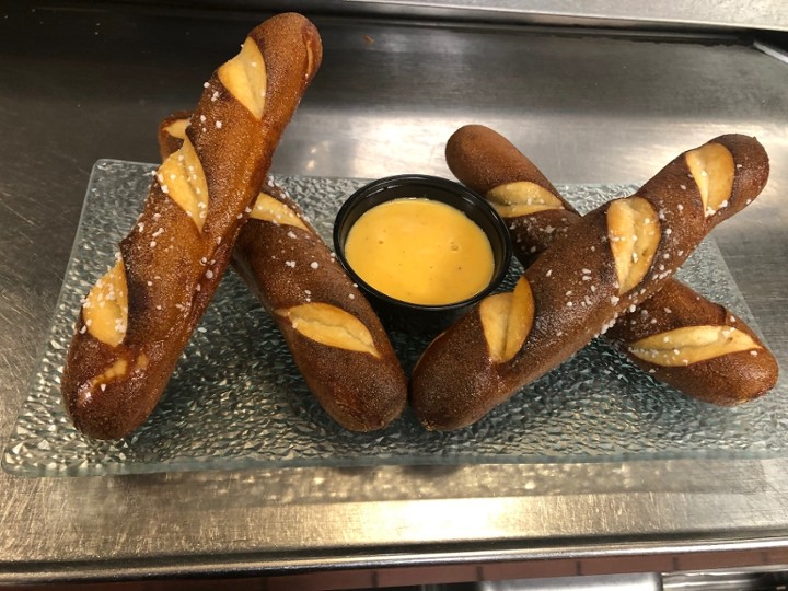 Soft Pretzel Sticks with Beer Cheese Sauce