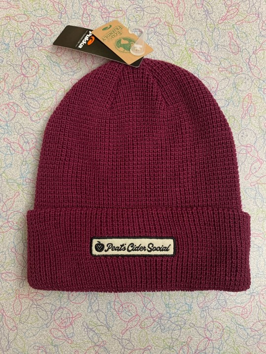 Waffle Knit Beanie - Merlot