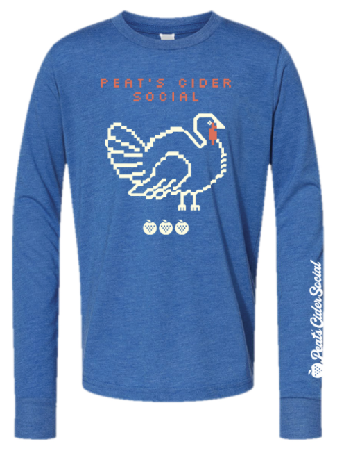 YOUTH - Heather Royal Turkey Long Sleeve