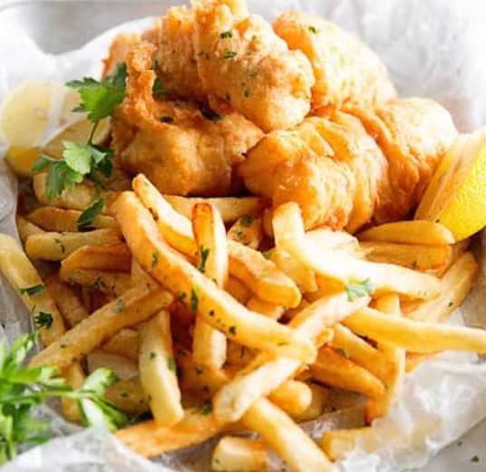 Fish & Fries served with Tarter Sauce