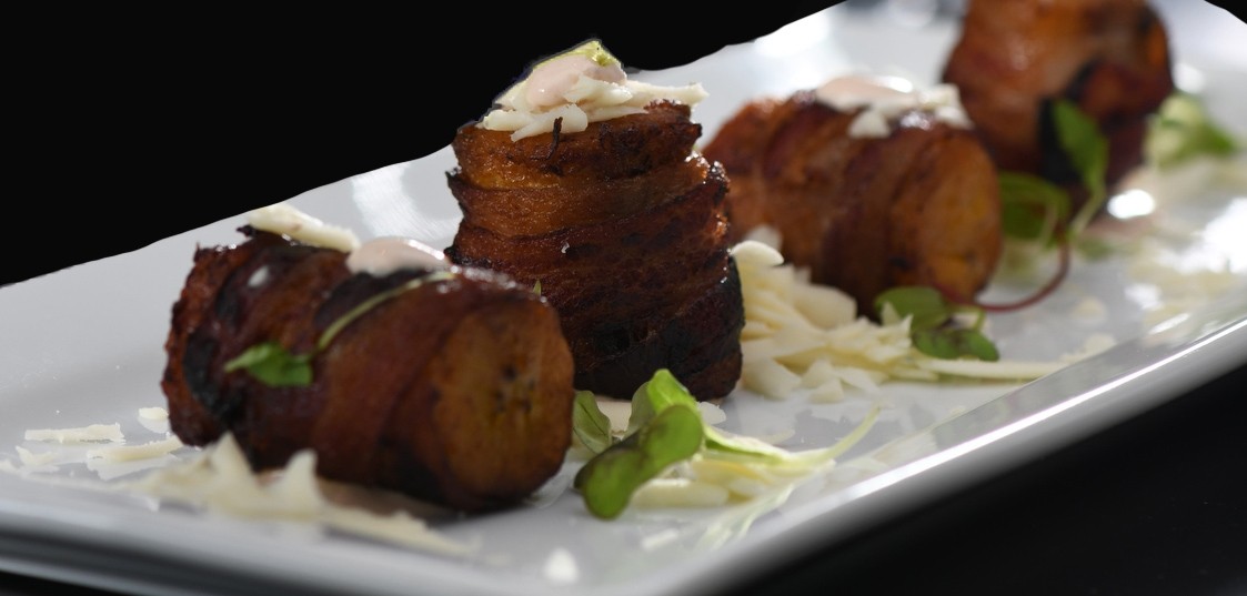 Bacon Wrapped Sweet Plantains