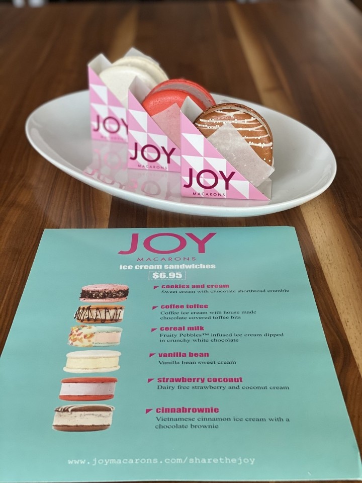 Joy Macaron Ice Cream Sandwich