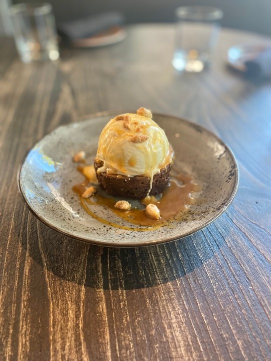 Chocolate Brownie with Vanilla Gelato