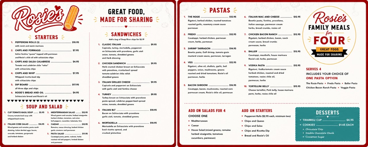 Rosie's Pasta Bar