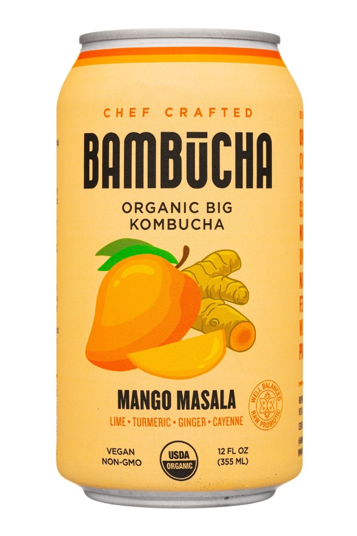 Bambucha Organic Kombucha - Mango Masala