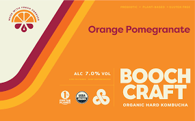 Boochcraft Orange Pomegranate Hard Kombucha
