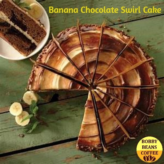 Banana Chocolate Swirl Cake
