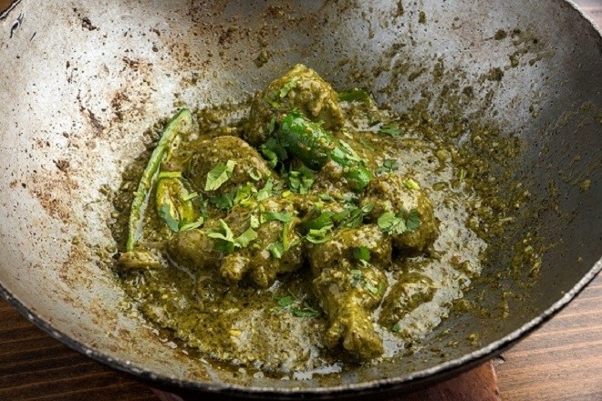 Chicken Green Karahi