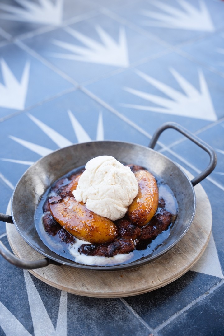 Plantains Foster Bread Pudding