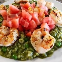 Shrimp Pesto Risotto