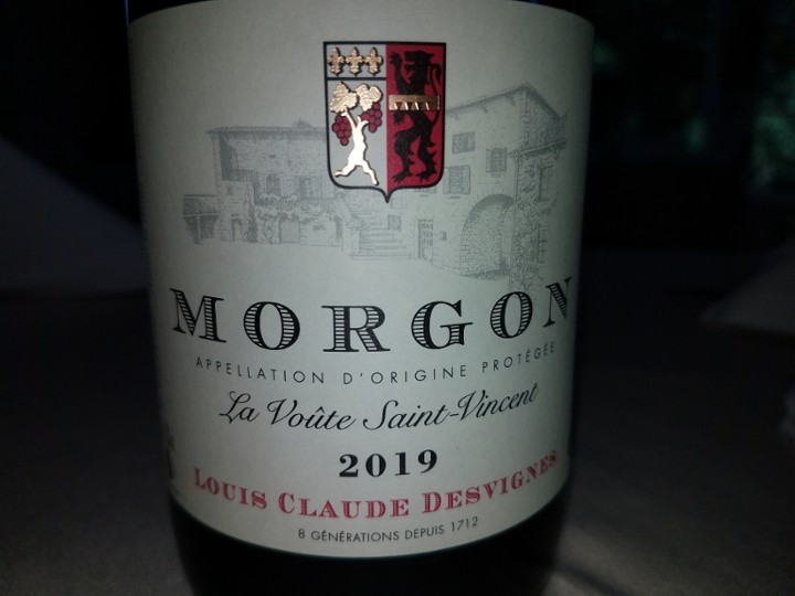 Domaine Louis Claude Desvignes Morgon La Voute St Vincent 2019