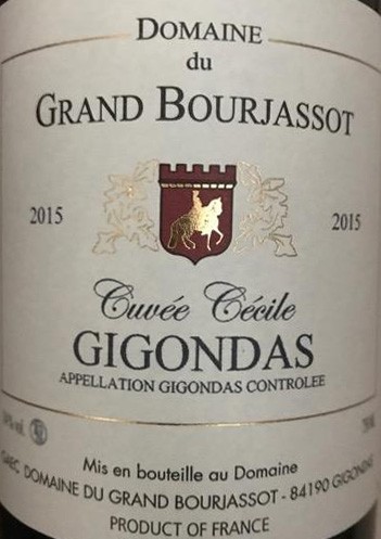 Domaine du Grand Bourjassot “Cuvée Cécile” Gigondas 2015