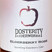 Posterity Elderberry Pet Nat Sparkling Rosé Cider