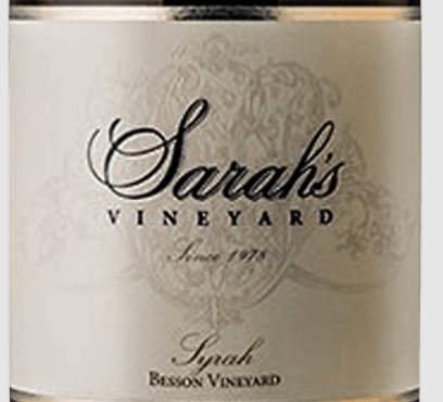 Sarah's Vineyard Syrah 2018 'Benson Vineyard'
