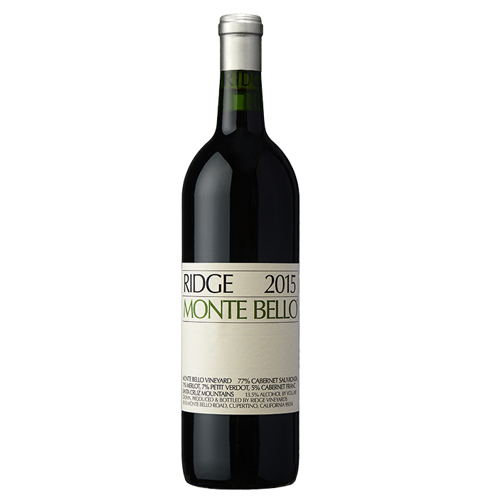 Ridge Vineyards Monte Bello Cabernet 2015