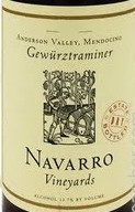 Navarro Vineyard Dry Gewürztraminer Anderson Valley Estate 2017