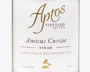 Aptos Vineyards Syrah 'Amicus Curiae' 2019