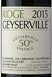 Ridge Geyserville Zinfandel 2019