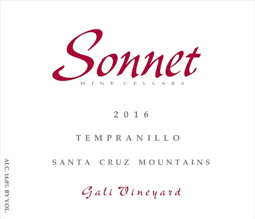 Sonnet Tempranillo Gali Vineyard 2016