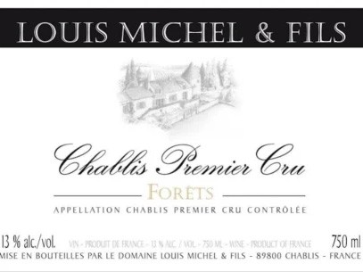 Domaine Louis Michel & Fils 'Forets' Chablis 1er Cru 2019
