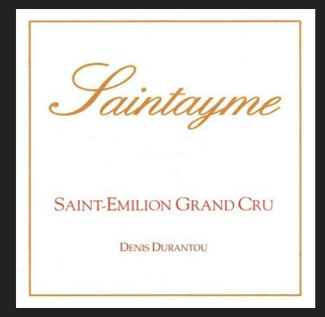 Saintayme Saint-Émilion 2019 Grand Cru