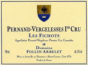 Domaine Follin-Arbelet Pernand-Vergelesses 1er Cru "Les Fichots" 2013