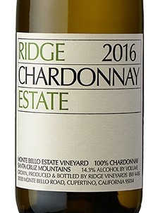 Ridge Estate Chardonnay 375ml  '16