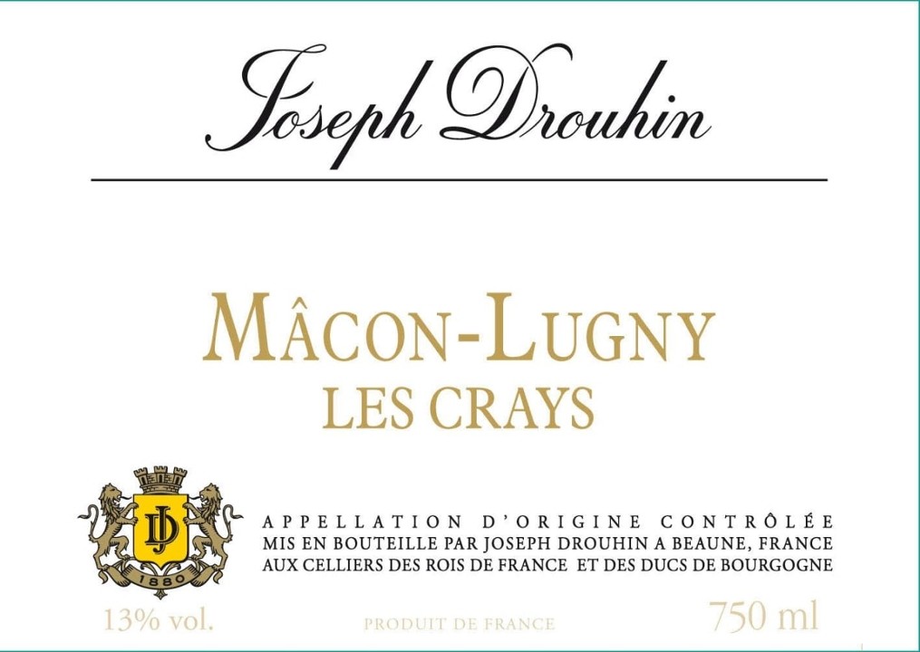 Joseph Drouhin Macon-Lugny 'Les Crays' 2018