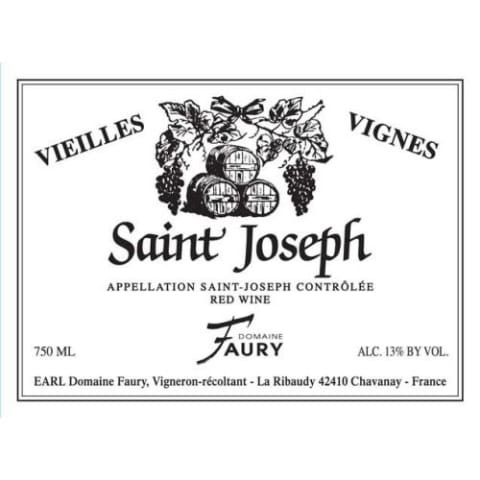 Lionel Faury Saint Joseph Rouge 'Vieilles Vignes' 2017