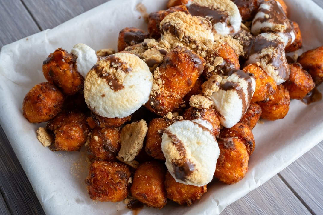 S'mores Loaded Sweet Potato Tots