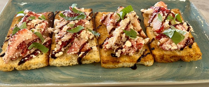 Feta Strawberry Bruschetta