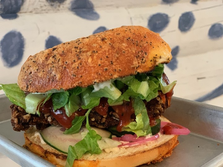 fried chicken sando