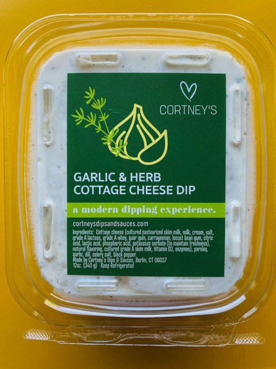 Garlic & herb cottage cheese dip