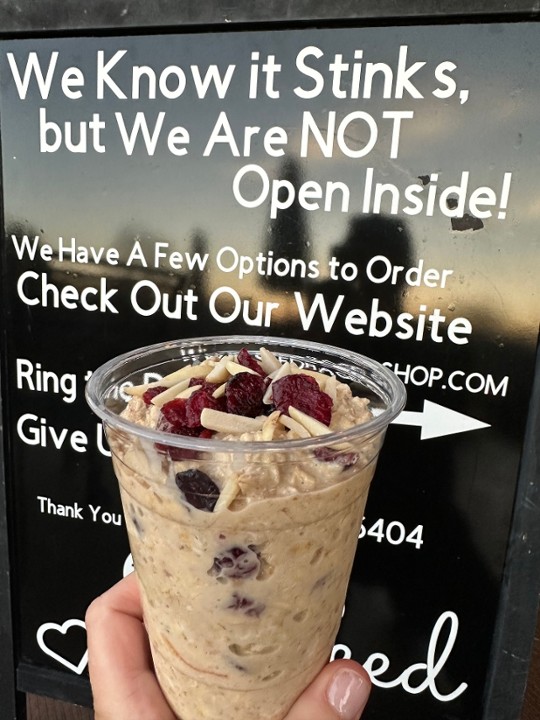 SPECIAL!! cranberry orange overnight oats