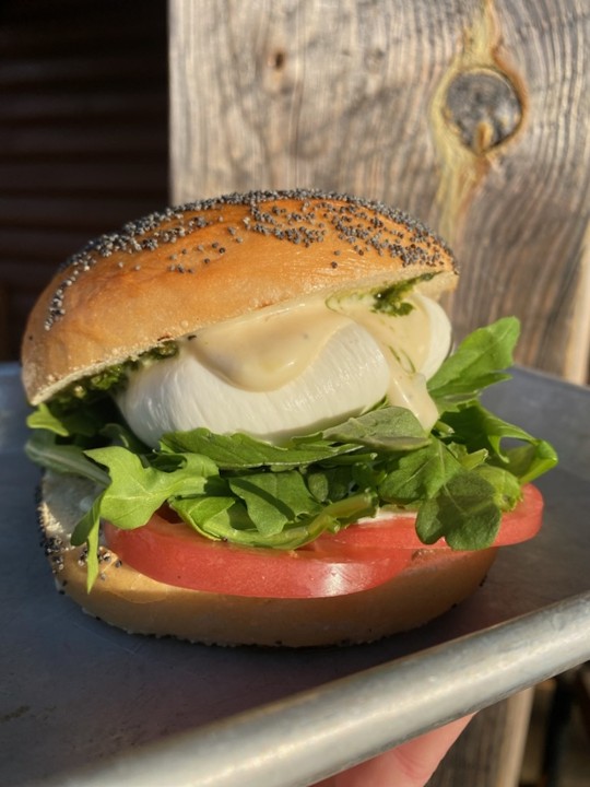 burrata & tomato sando